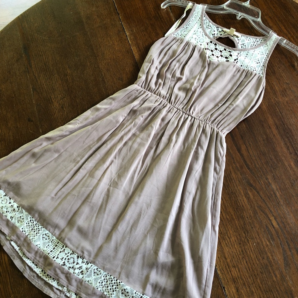 Super b Tank Top Dress Lace Lined Elastic Waist